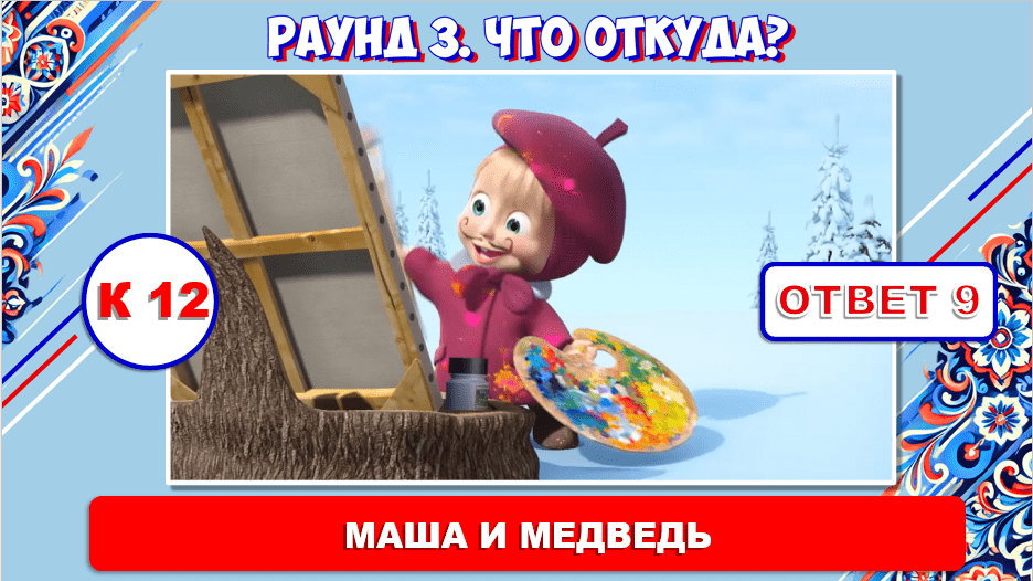 Квиз по русским мультикам, играм, фильмам