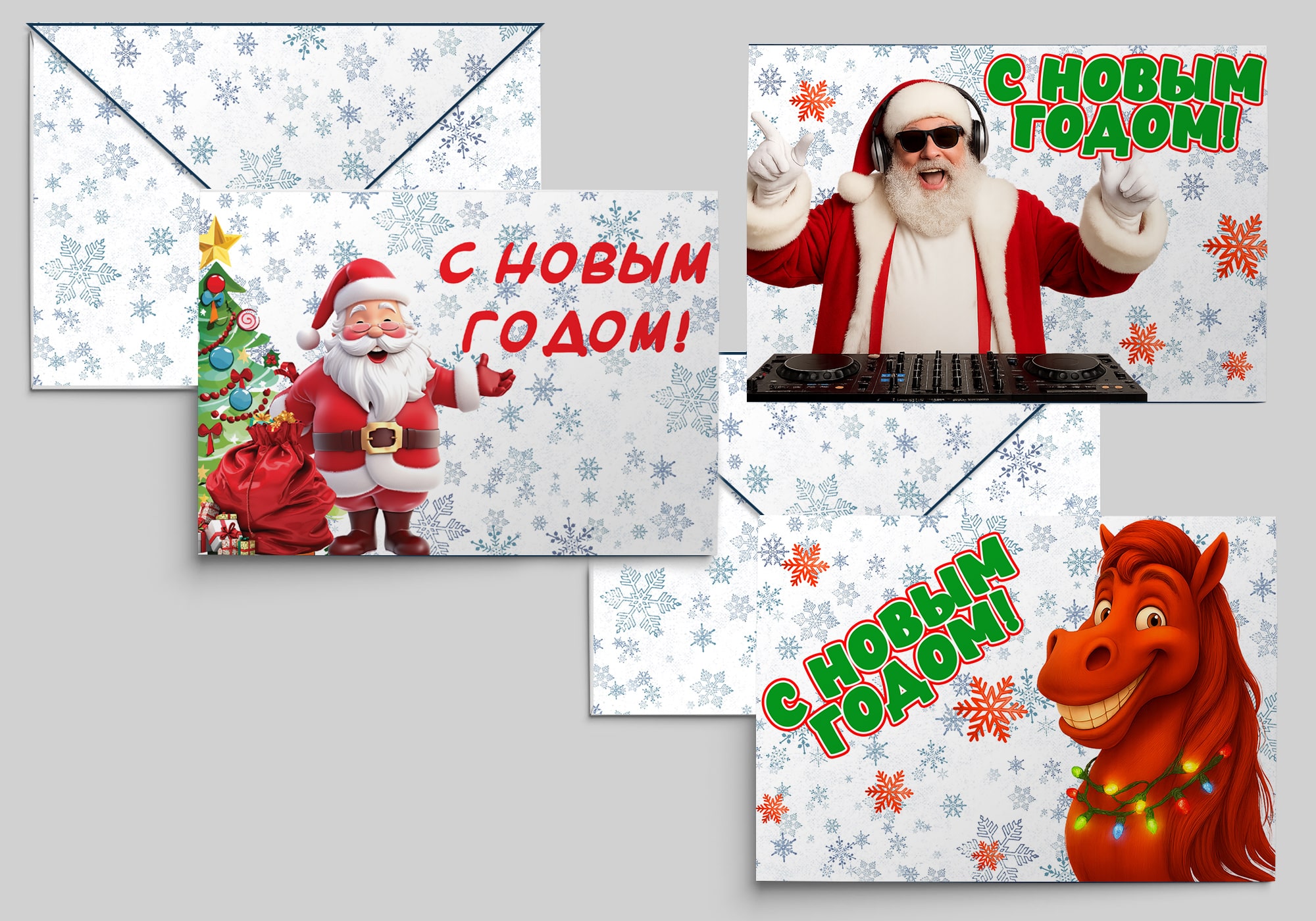 конверты на новый год
