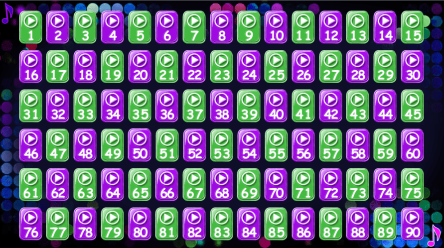 Как выглядит Музыкальное лото на экране