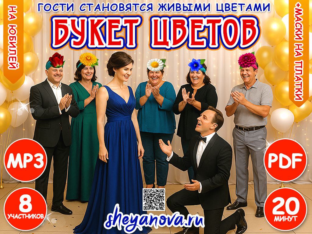 игры на юбилей женщине прикольные конкурсы про цветы