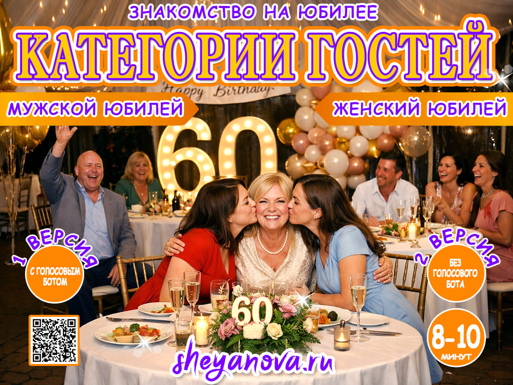 Игра на разогрев гостей на юбилей