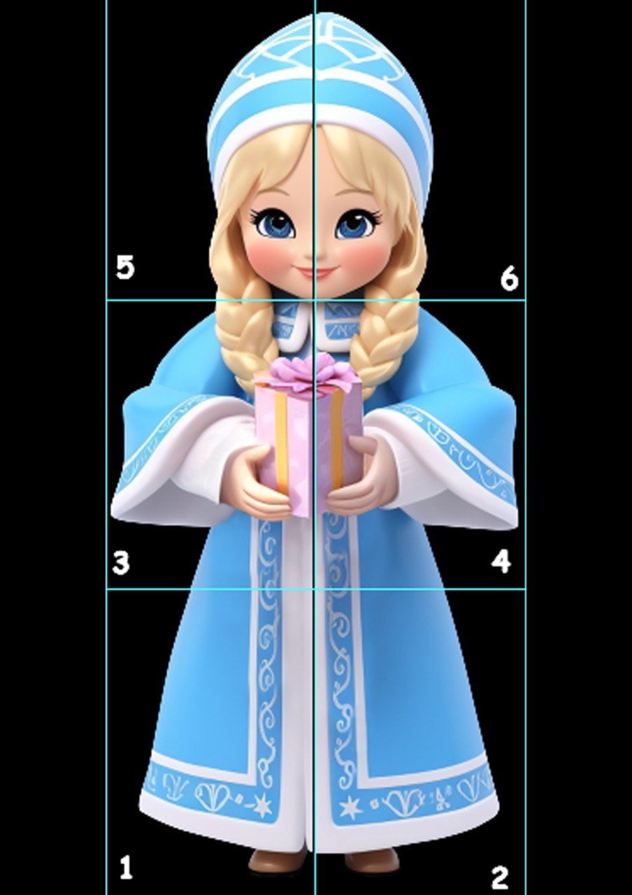 Снегурочка фигура фотозона на новый год